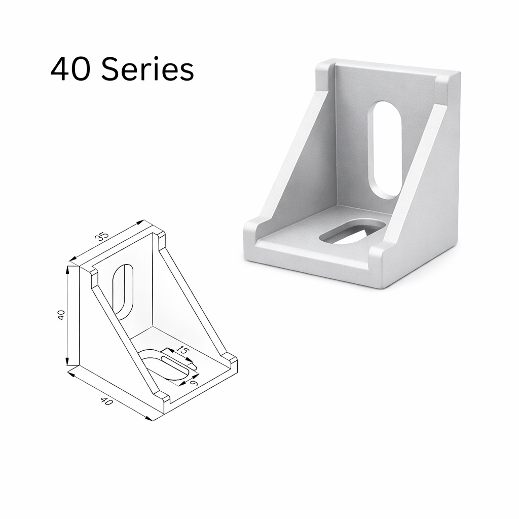 Aluminium Profile L Corner Joint 90 Degree Right Angle Bracket 20/30/40 Series