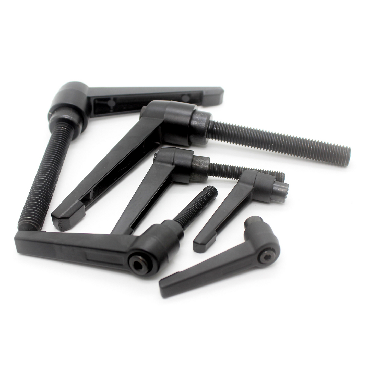 Machine Handle Adjustable Clamping Lever | M4-M16 | 25-70mm | Black