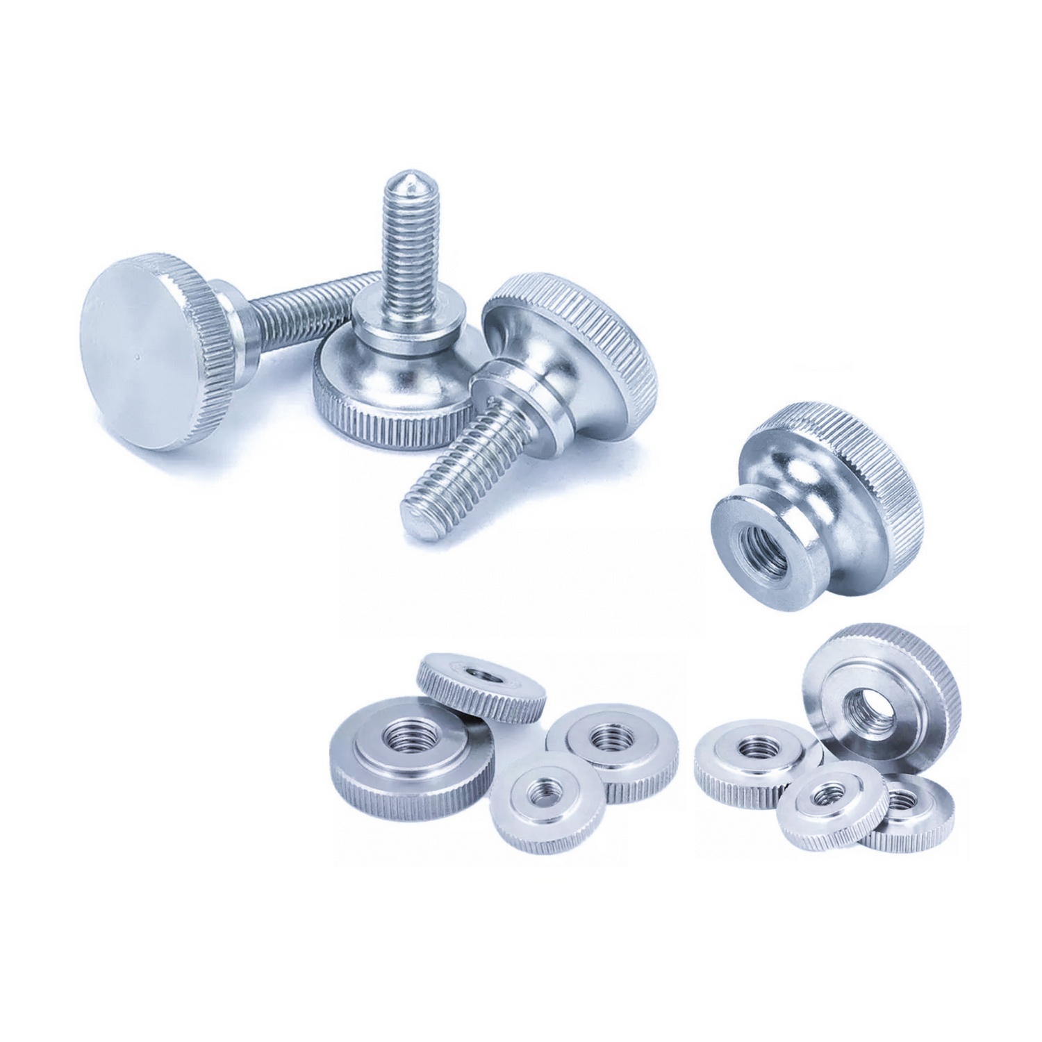 Zinc-Plated 'Step' Thumbscrews / Nuts