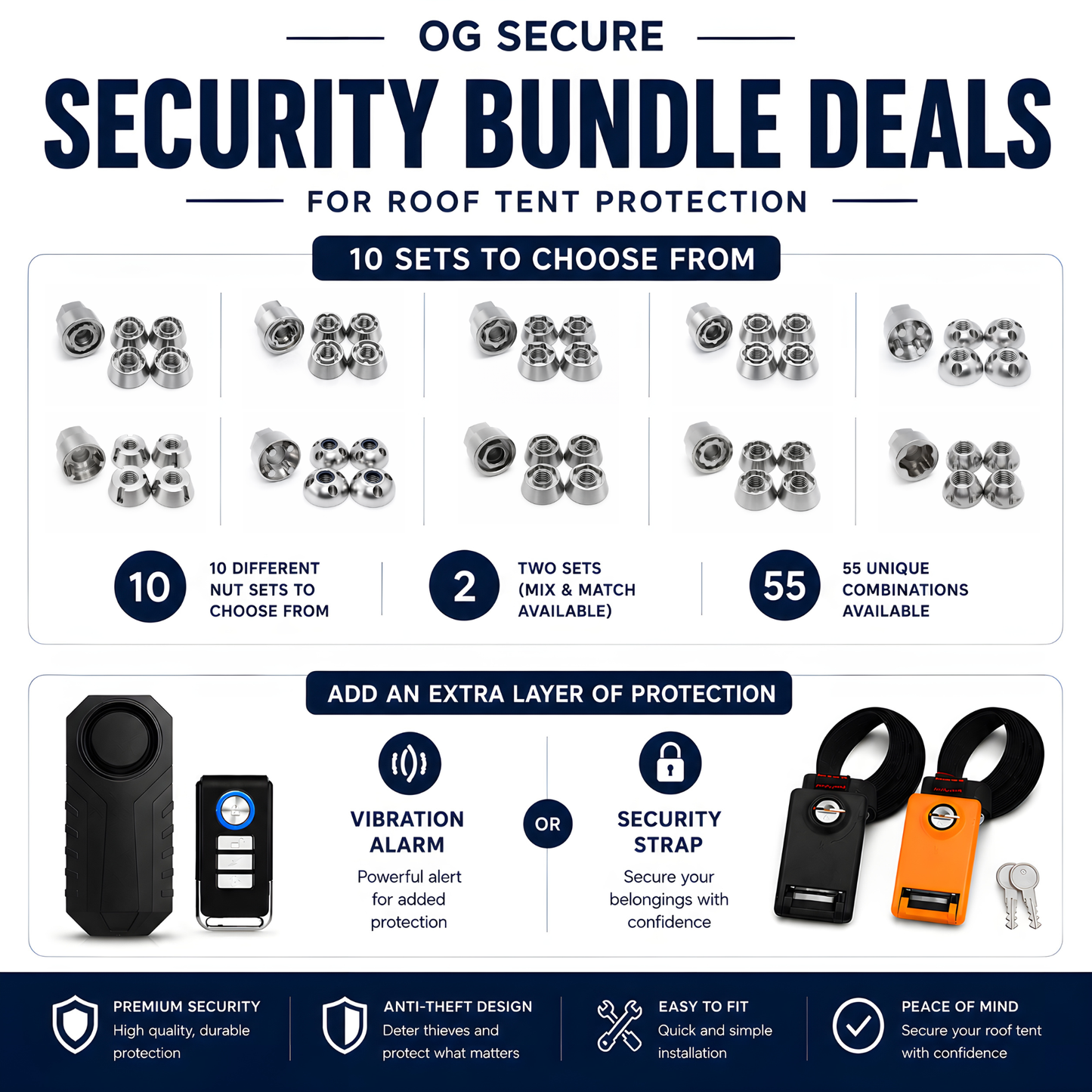 OG Secure Roof Tent Security Bundles