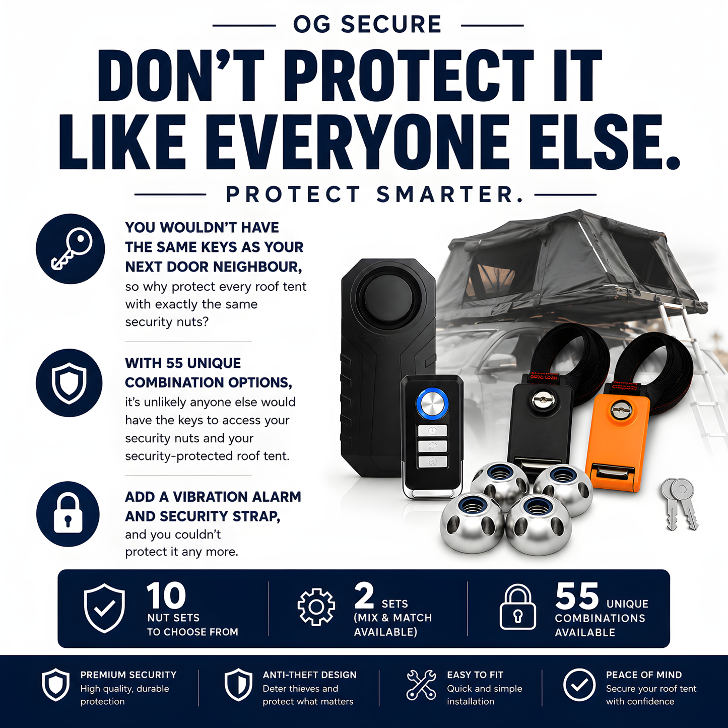 OG Secure Roof Tent Security Bundles