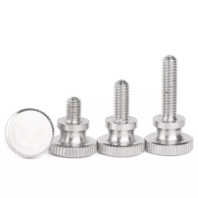 Steel Knurled Step Thumb Screw M3 6mm to 30mm - Nickel