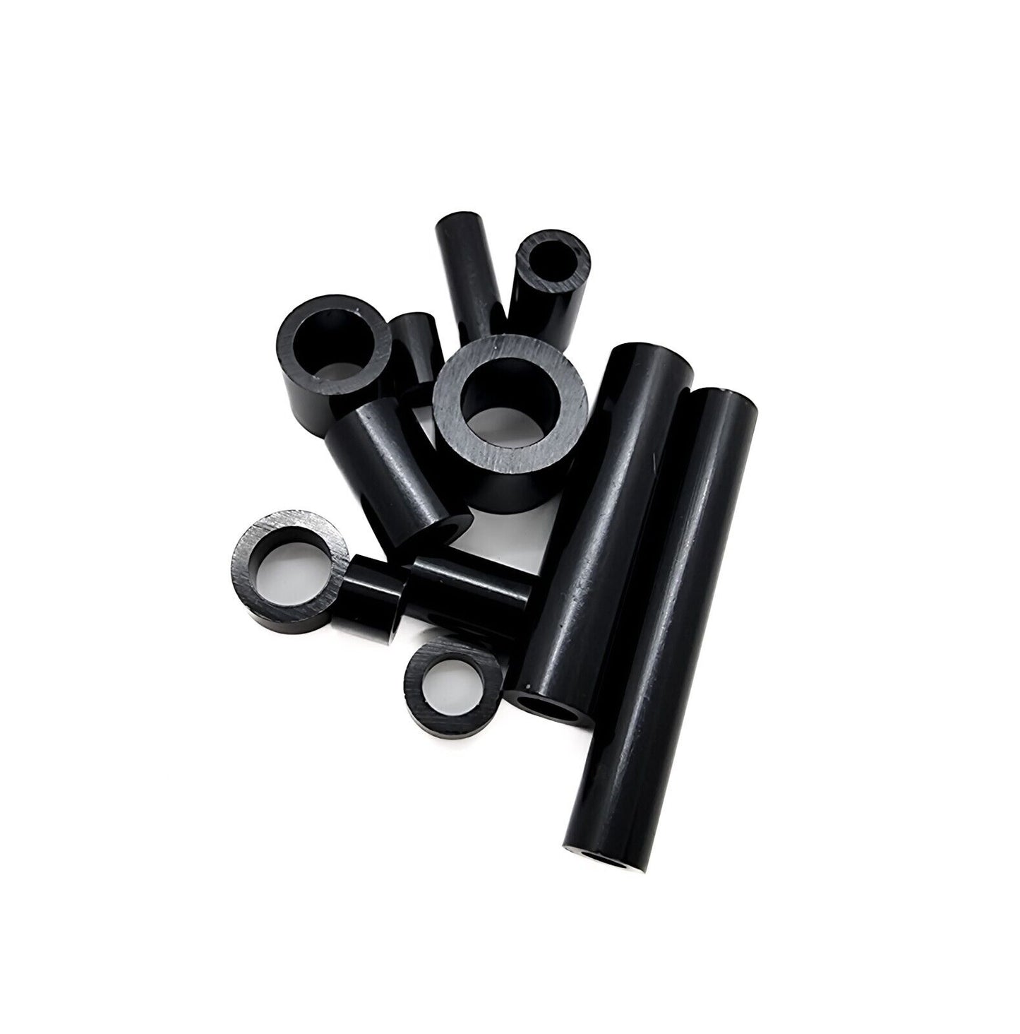 Black Anodised Aluminium Standoff Spacers | M10 5-50mm