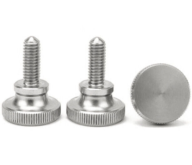 Steel Knurled Step Thumb Screw M4 6mm to 40mm - Nickel