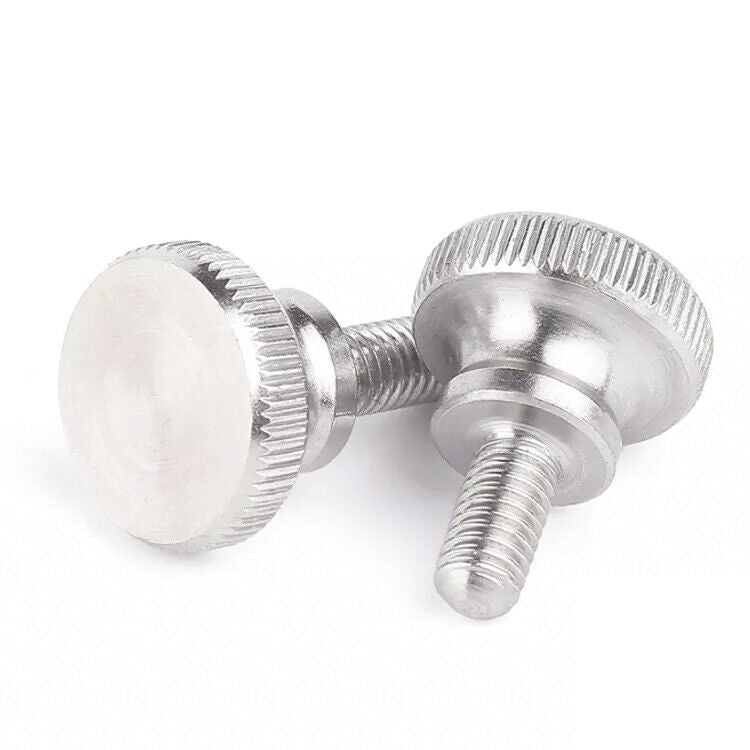 Steel Knurled Step Thumb Screw M5 8mm to 40mm - Nickel