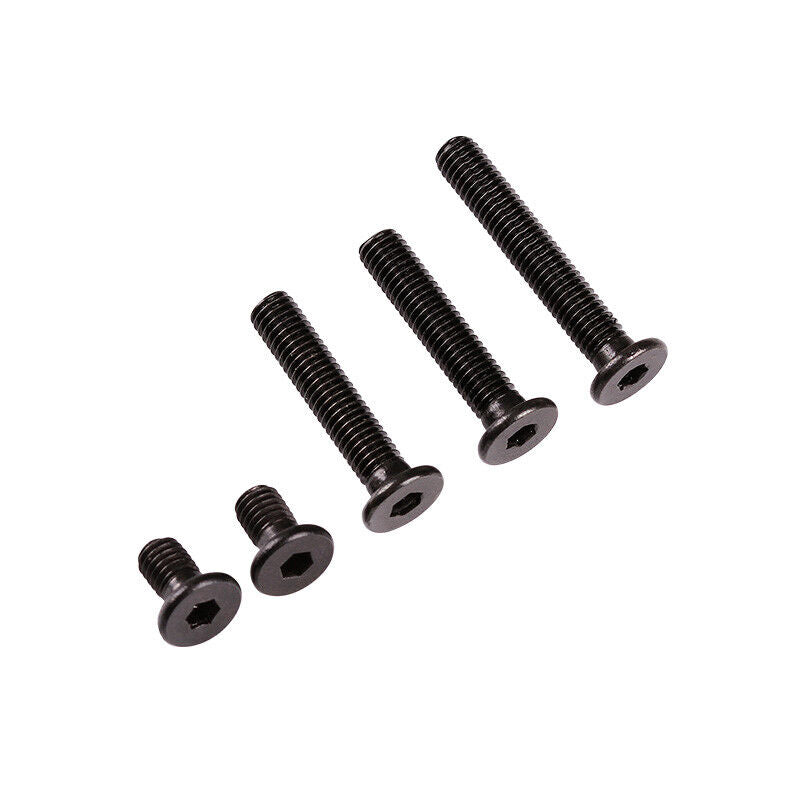 M5 Ultra Thin Wafer | Flat Head Low profile Screws | Bolt | Allen Key | Black 6-65mm