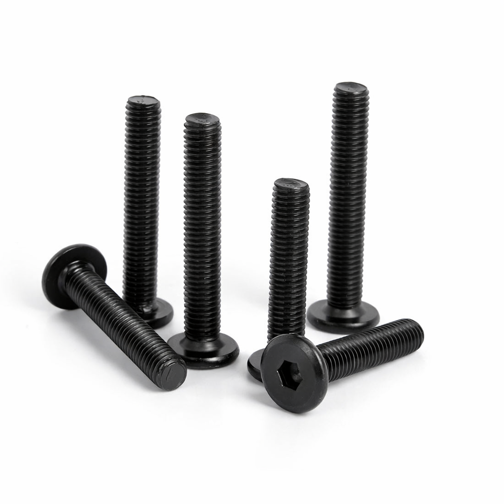 Low Profile Thin Head Black Oxide Bolts Hex head - M5