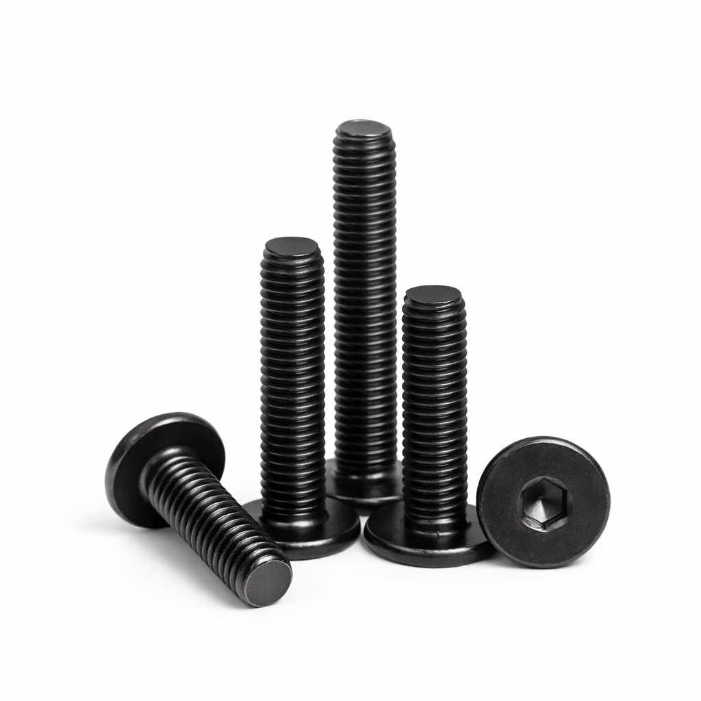 Low Profile Thin Head Black Oxide Bolts Hex head - M5