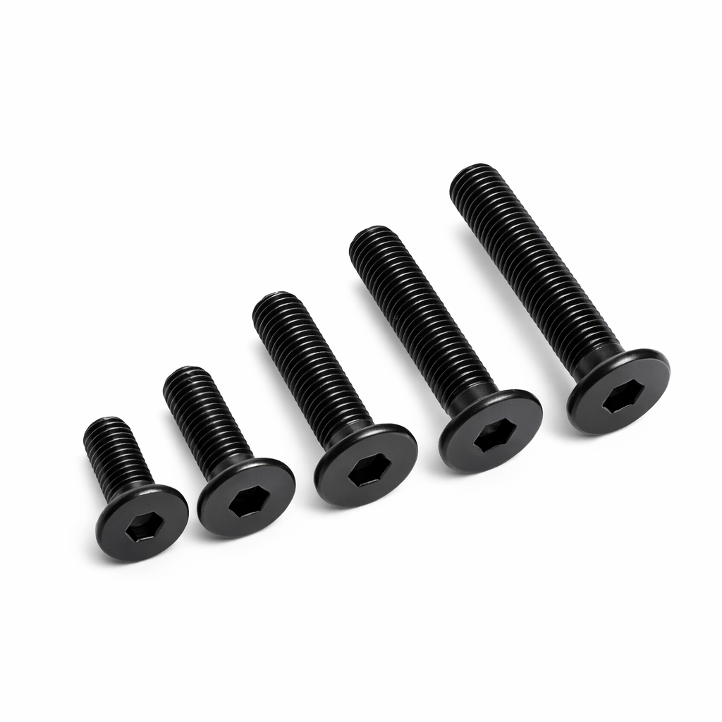 Low Profile Thin Head Black Oxide Bolts Hex head - M5