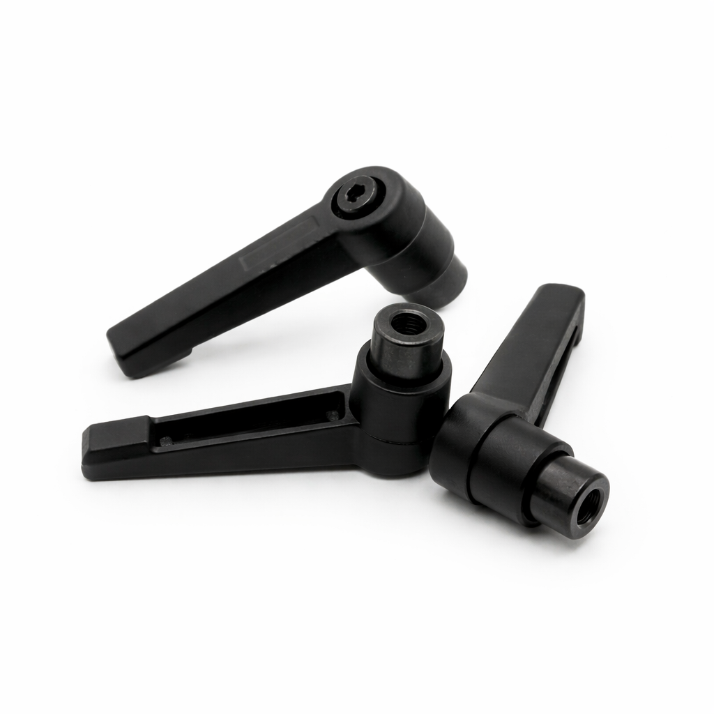 Machine Handle Adjustable Clamping Lever - Black - Female