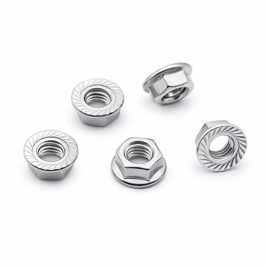 Serated Flanged Nuts M4-M8