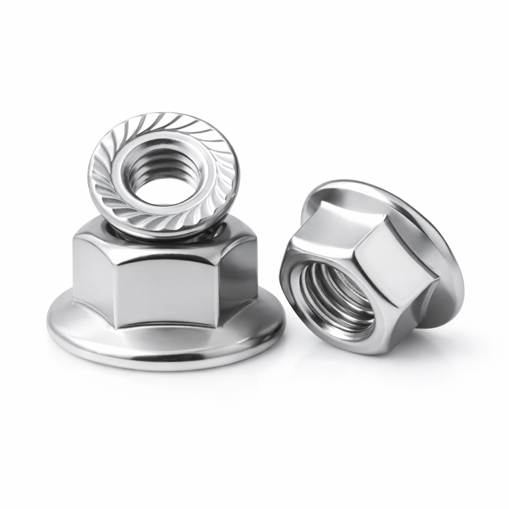 Serated Flanged Nuts M4-M8