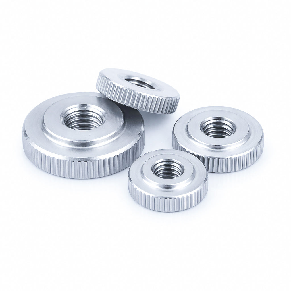 Steel Knurled Step Thumb Nut - Zinc