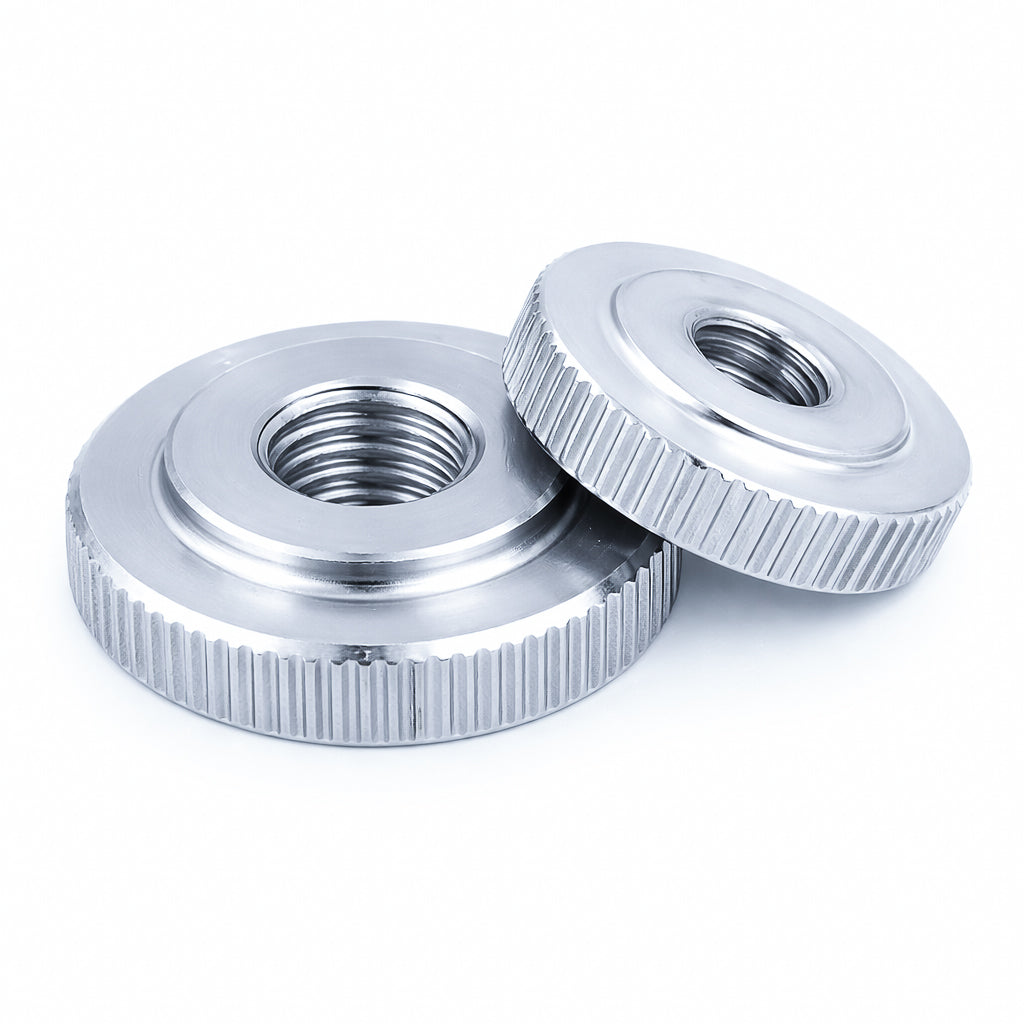 Steel Knurled Step Thumb Nut - Zinc