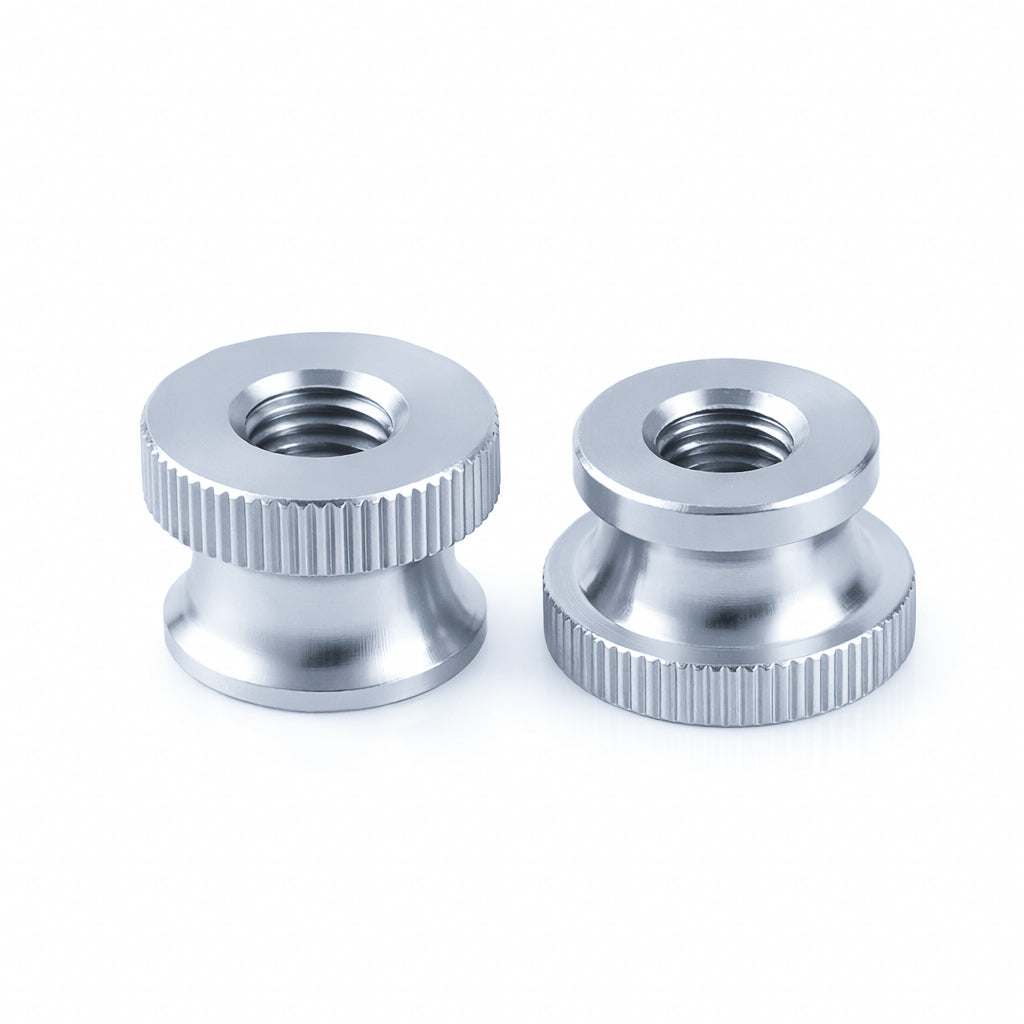 Steel Knurled Step Thumb Nut - Zinc