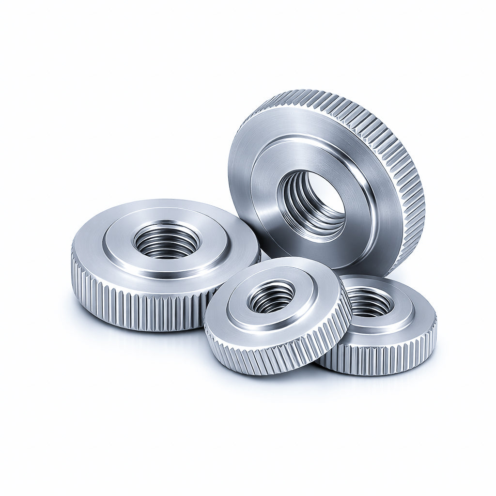 Steel Knurled Step Thumb Nut - Zinc