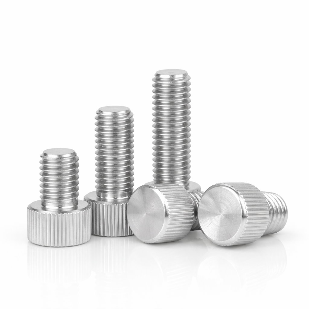 Small Head Steel Knurled Thumb Screw