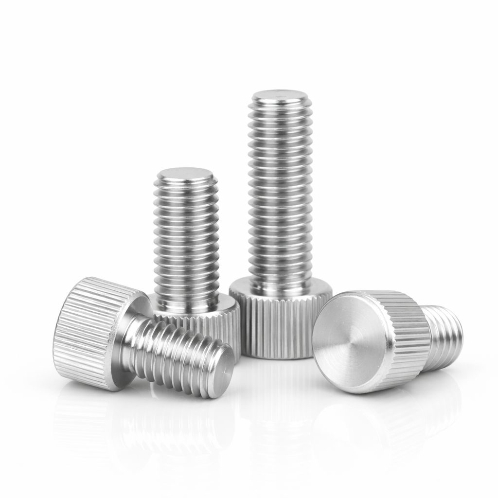 Small Head Steel Knurled Thumb Screw