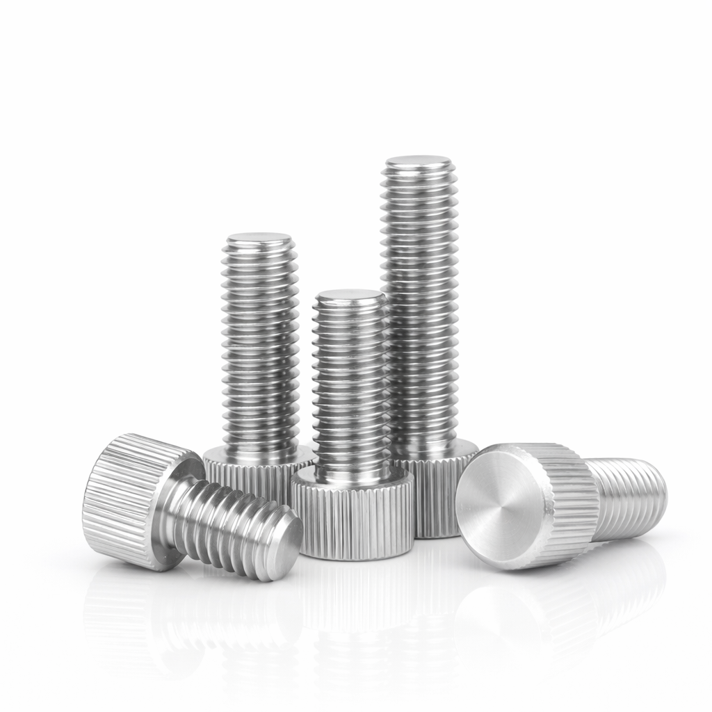 Small Head Steel Knurled Thumb Screw