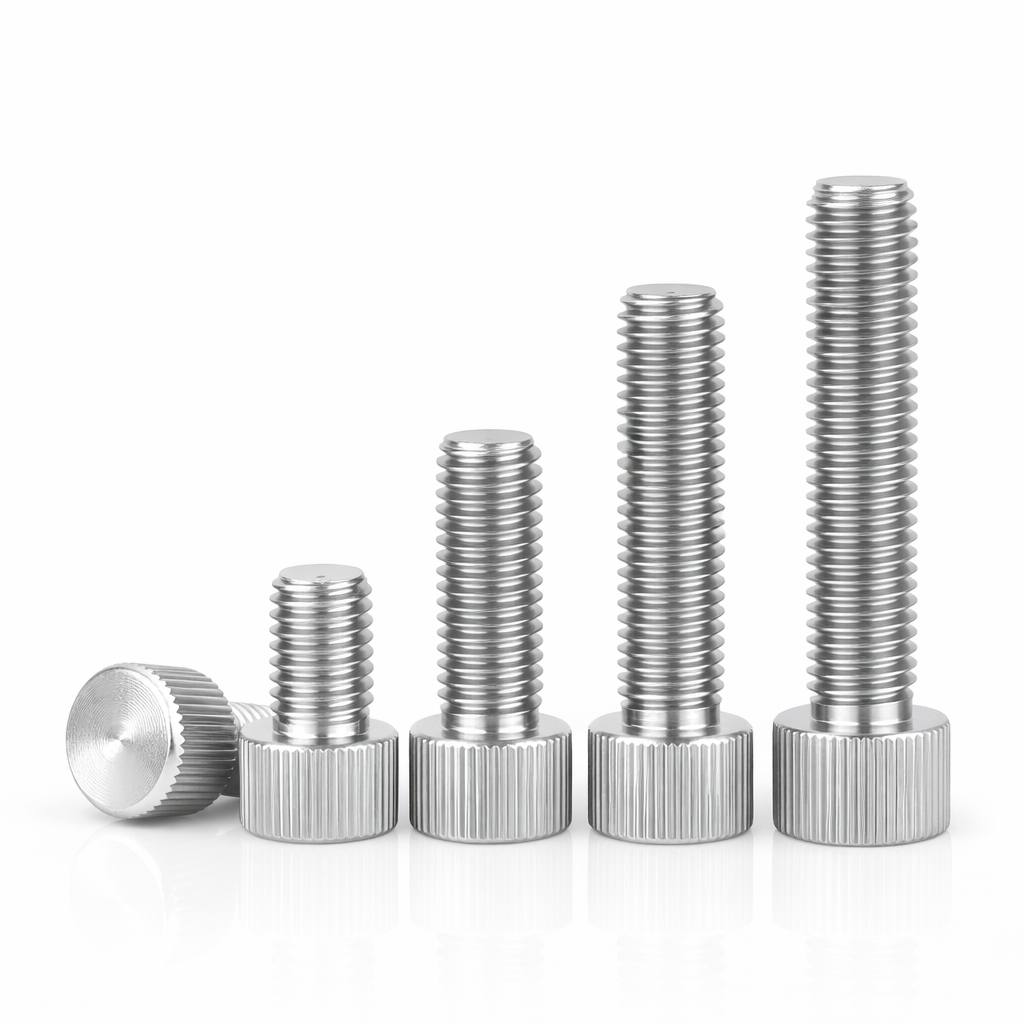 Small Head Steel Knurled Thumb Screw