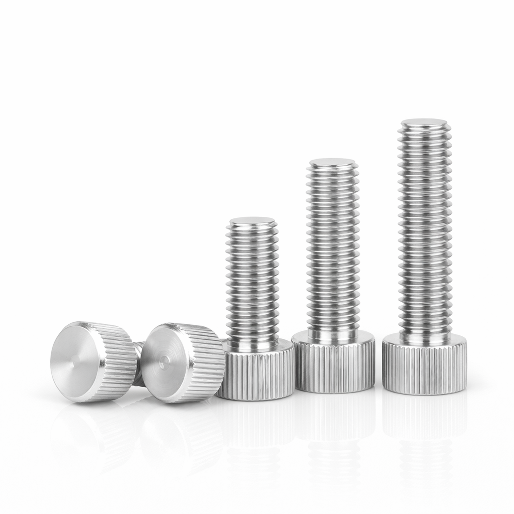 Small Head Steel Knurled Thumb Screw