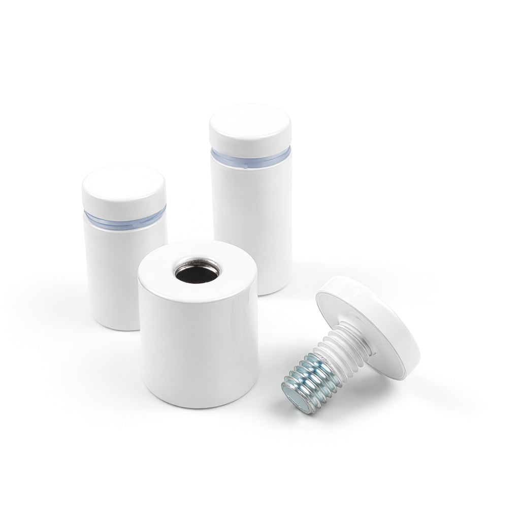 White - Stainless Steel Standoff Fixings | Bolts | Mount | Stand Off