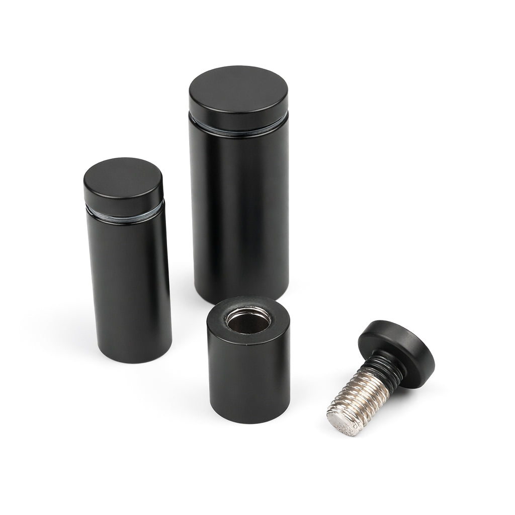 Black - Stainless Steel Stand Off Fixings | Bolts | Mount | Standoff