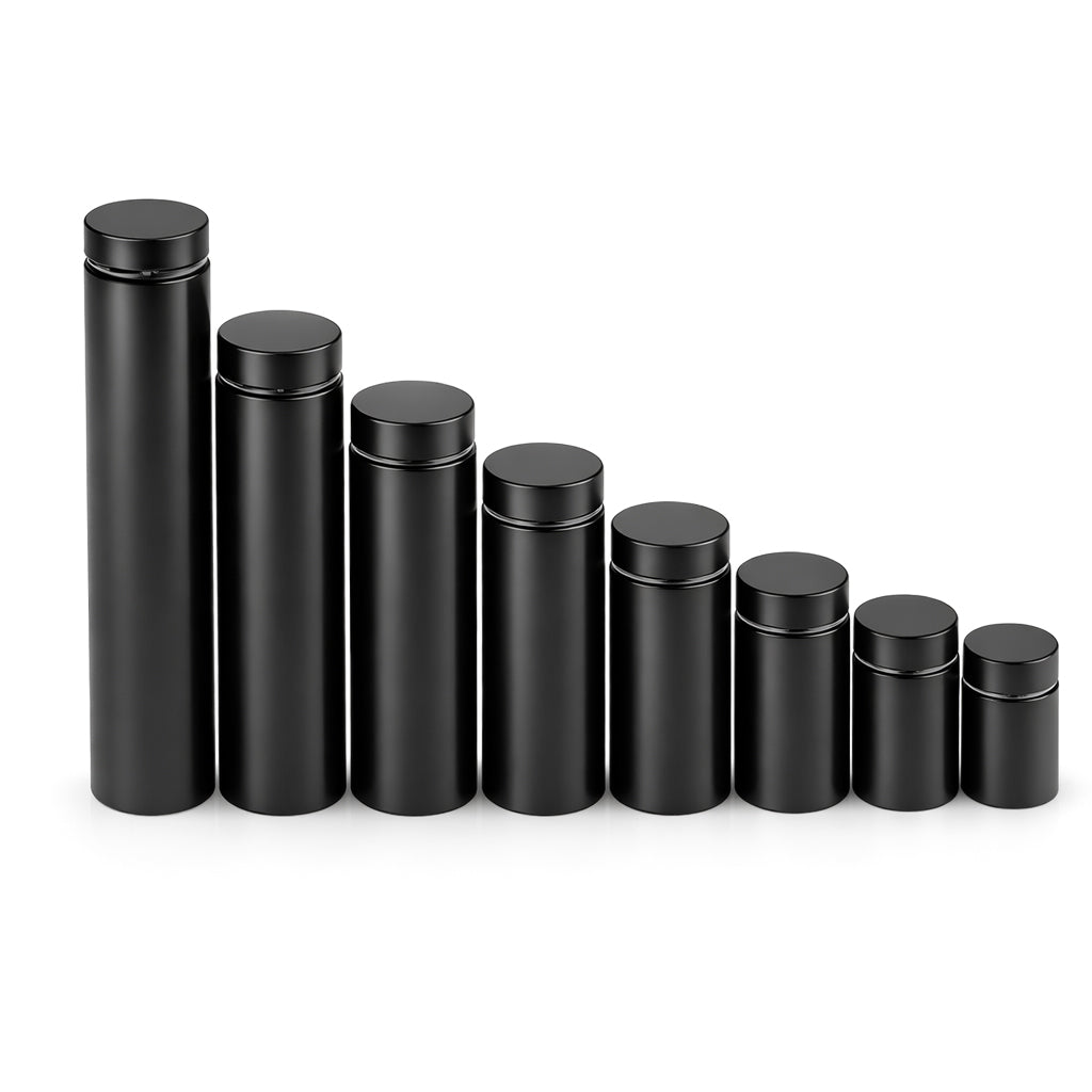 Black - Stainless Steel Stand Off Fixings | Bolts | Mount | Standoff
