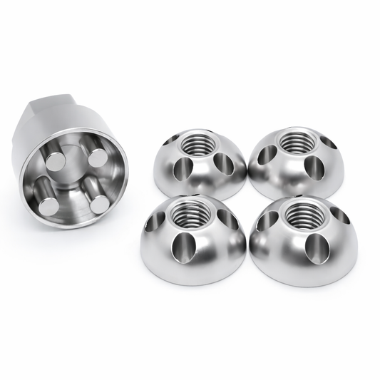 4 Hole Anti-Theft Tamperproof Security Nuts M6-M10
