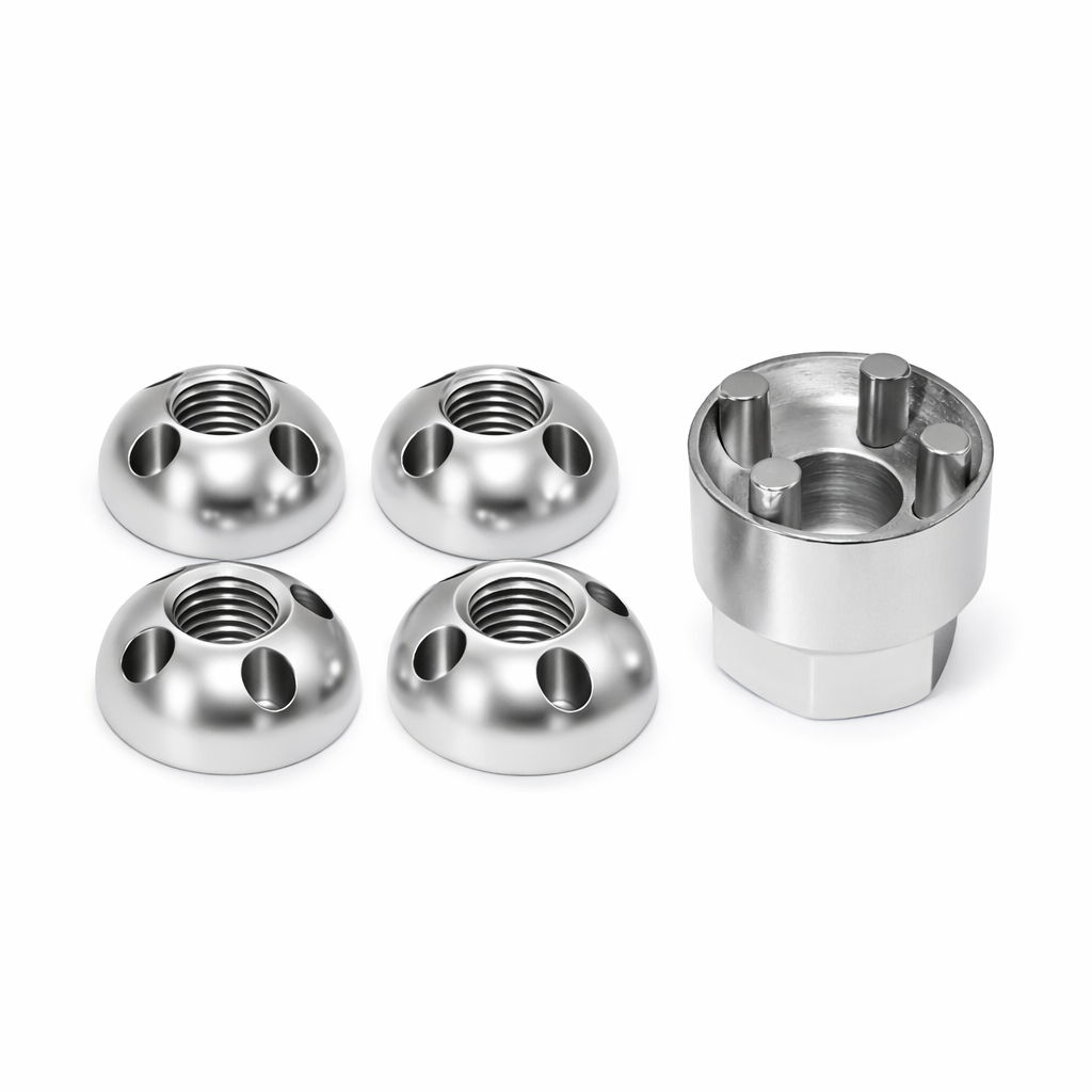 4 Hole Anti-Theft Tamperproof Security Nuts M6-M10