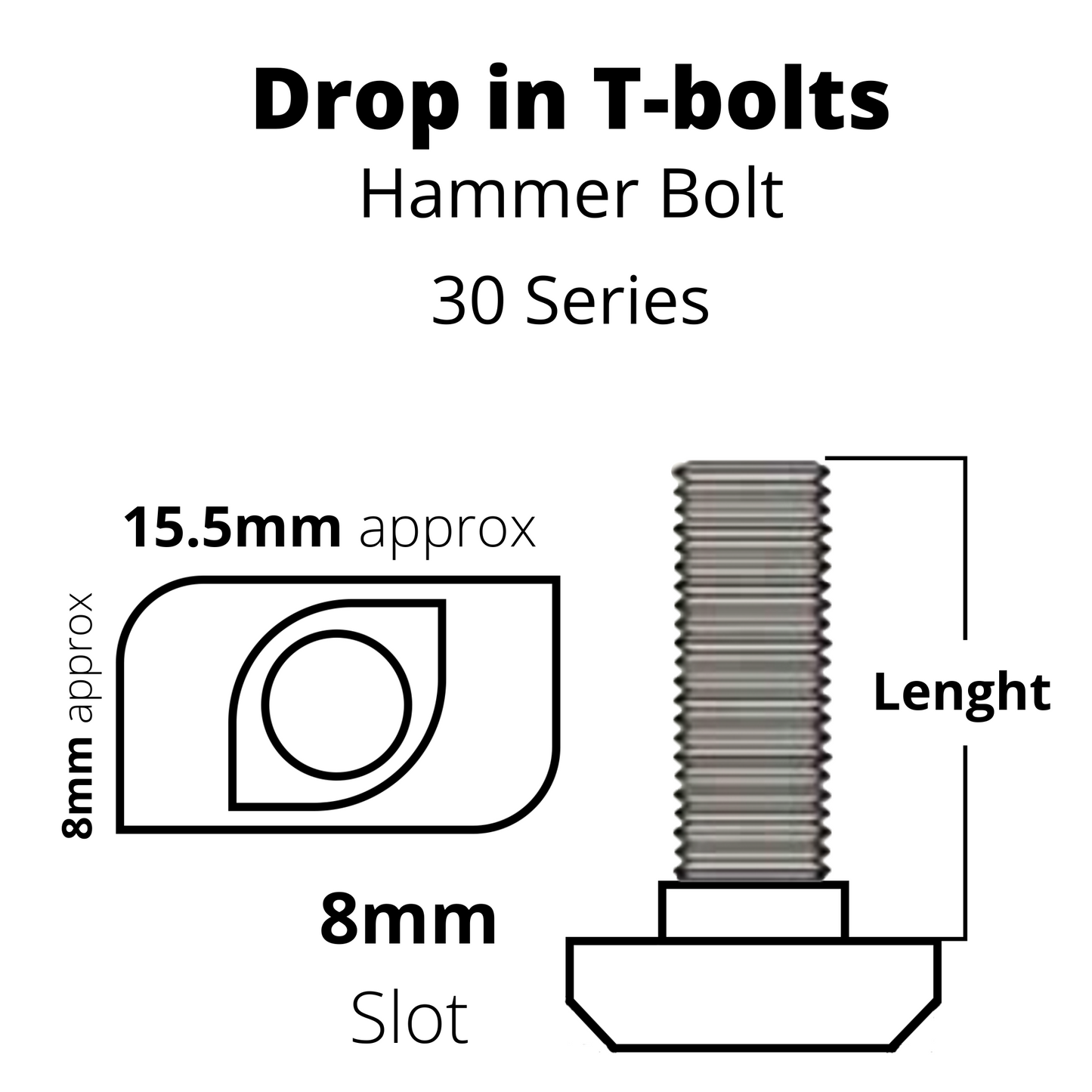 T-Bolt Drop-In/Hammer