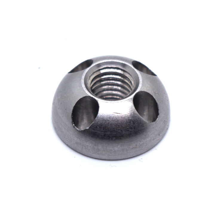 4-Hole Anti-Theft Tamperproof Security Nuts with Nyloc - M8