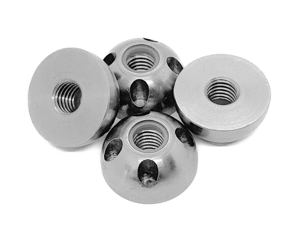 4-Hole Anti-Theft Tamperproof Security Nuts with Nyloc - M8