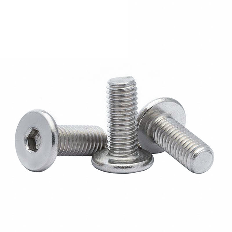 Low Profile Thin Head Stainless Steel Bolts Hex head