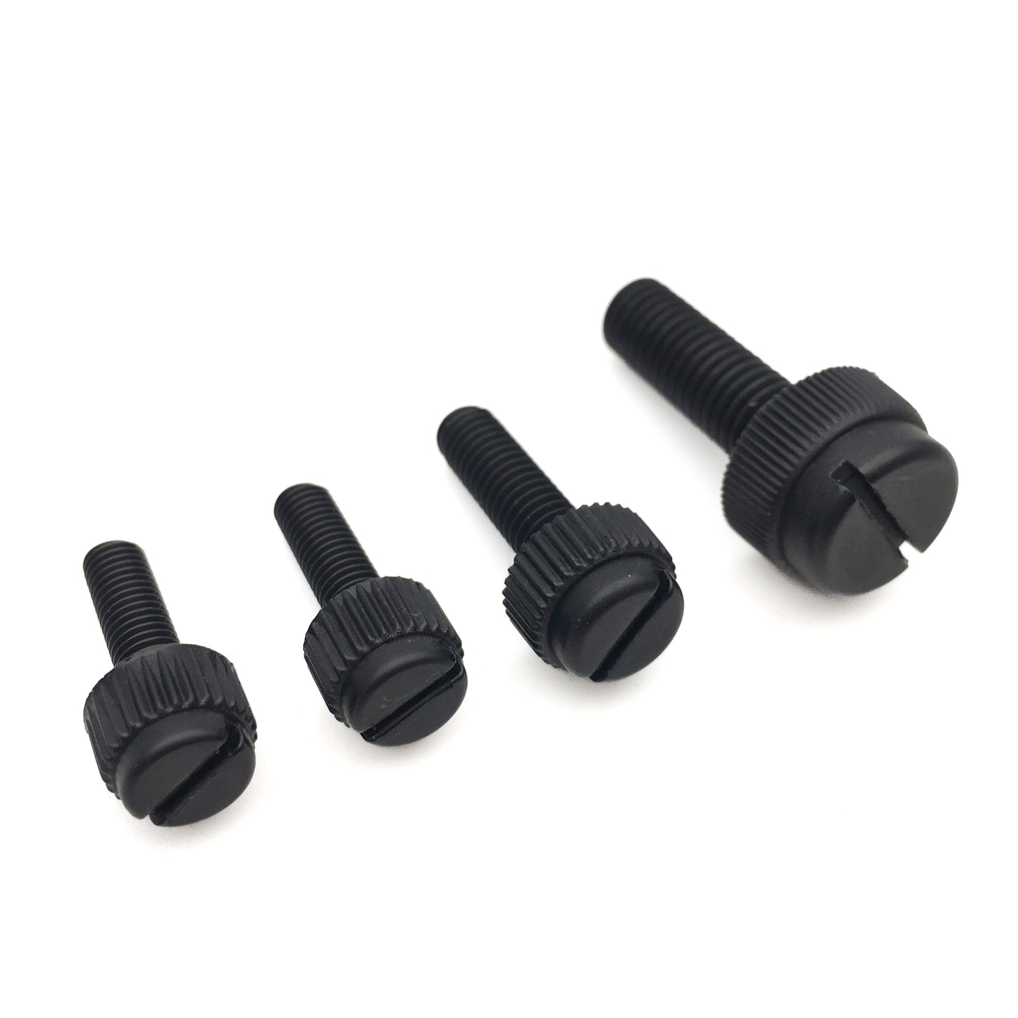 Black Nylon Knurled Thumb Screws M8 12-40mm