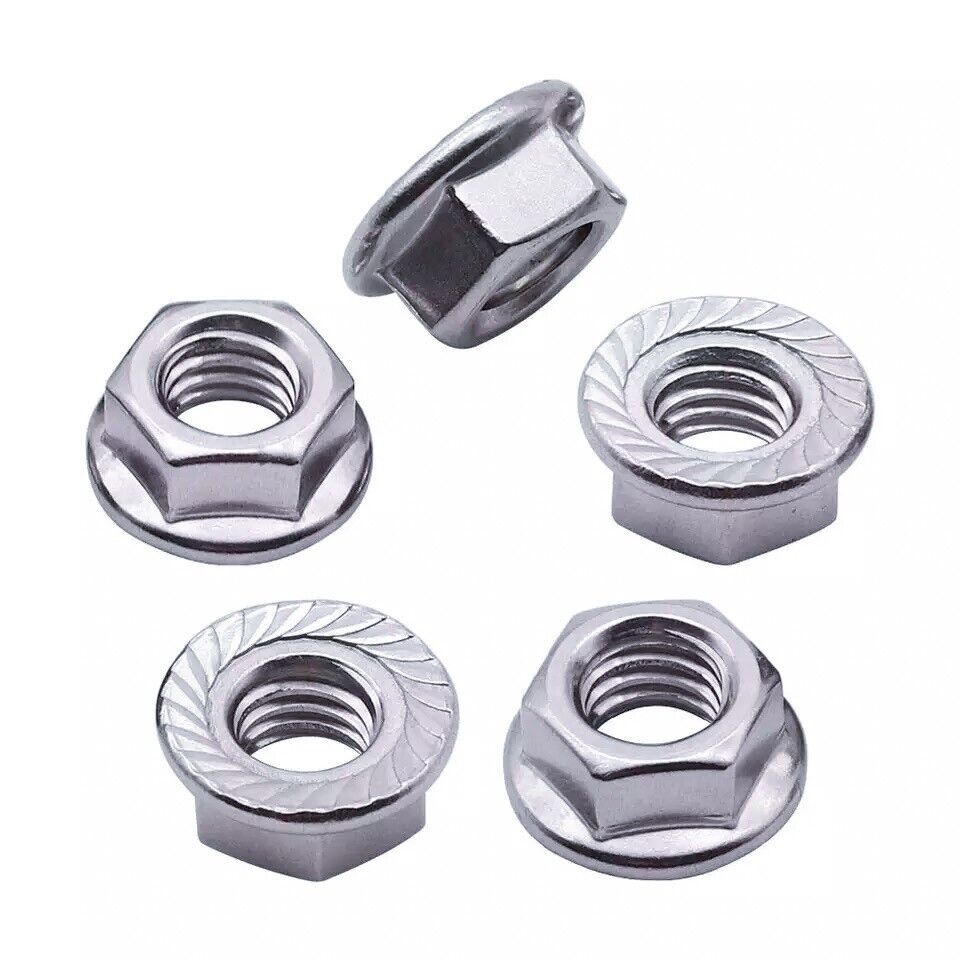 Serated Flanged Nuts M3-M8