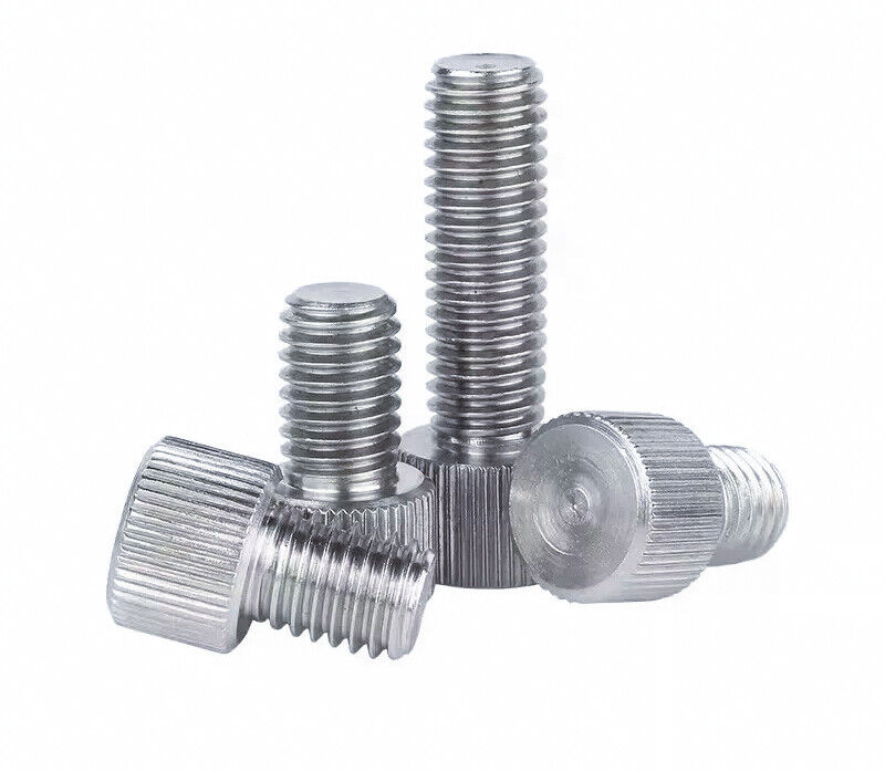 Small Head Steel Knurled Thumb Screw M5 6mm to 20mm