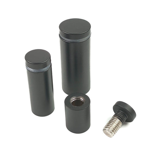 Black - Stainless Steel Standoff Fixings | Bolts | Mount | Stand Off 16mm ⌀