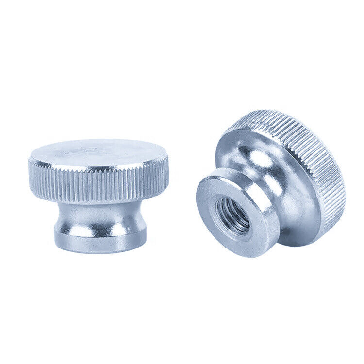 Steel Knurled Step Thumb Screw M8 12mm to 50mm - Zinc