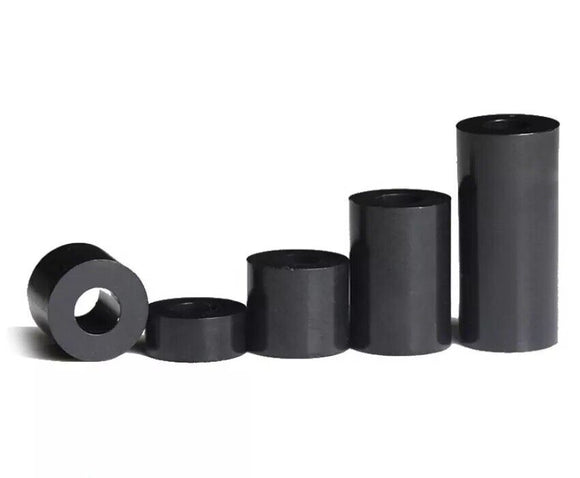 Black Nylon Standoff Plastic Spacers Washers M6 3-25mm – OG Secure