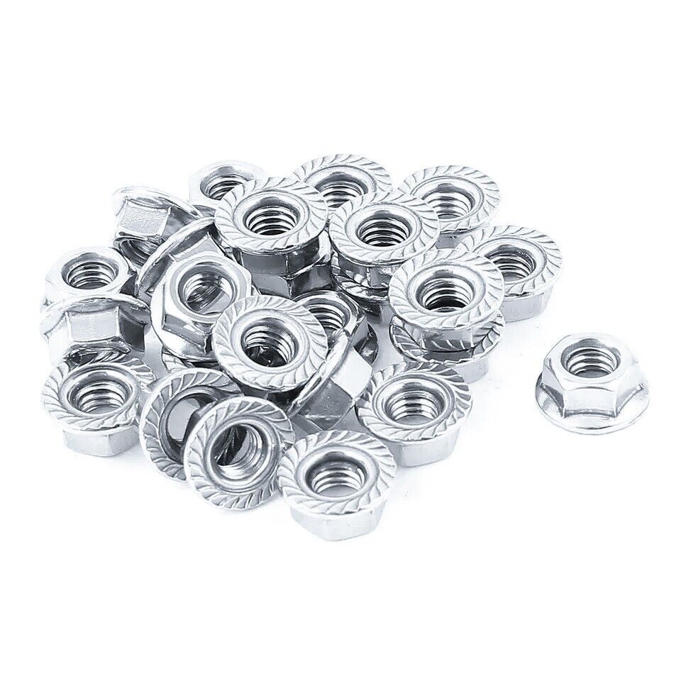 Serated Flanged Nuts M3-M8