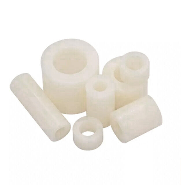 White Nylon Standoff Plastic Spacers Washers M8 5-25mm