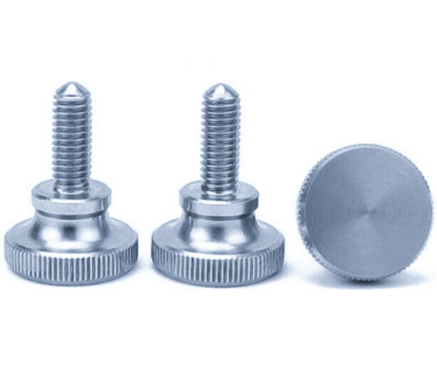 Steel Knurled Step Thumb Screw M5 8mm to 50mm - Zinc