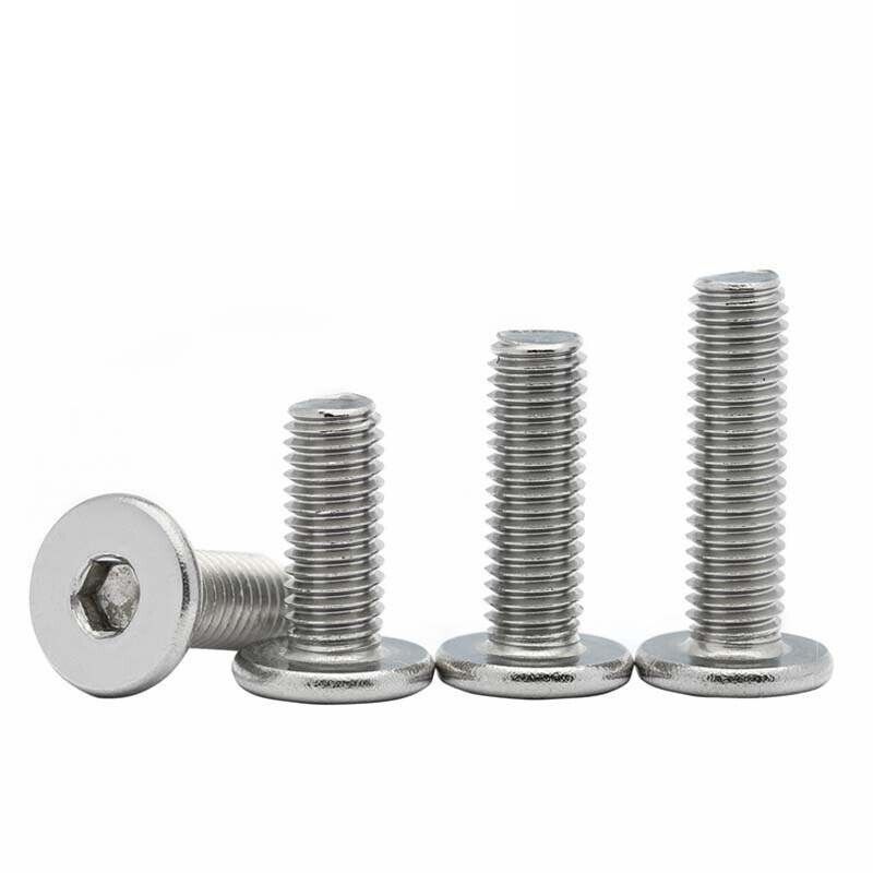 Low Profile Thin Head Stainless Steel Bolts Hex head 10-50mm - M8