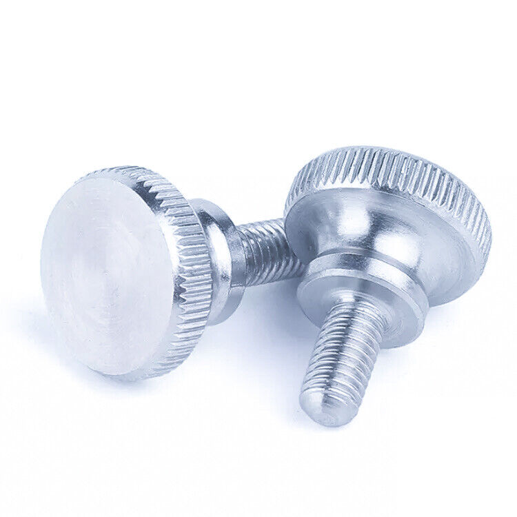 Steel Knurled Step Thumb Screw M5 8mm to 50mm - Zinc