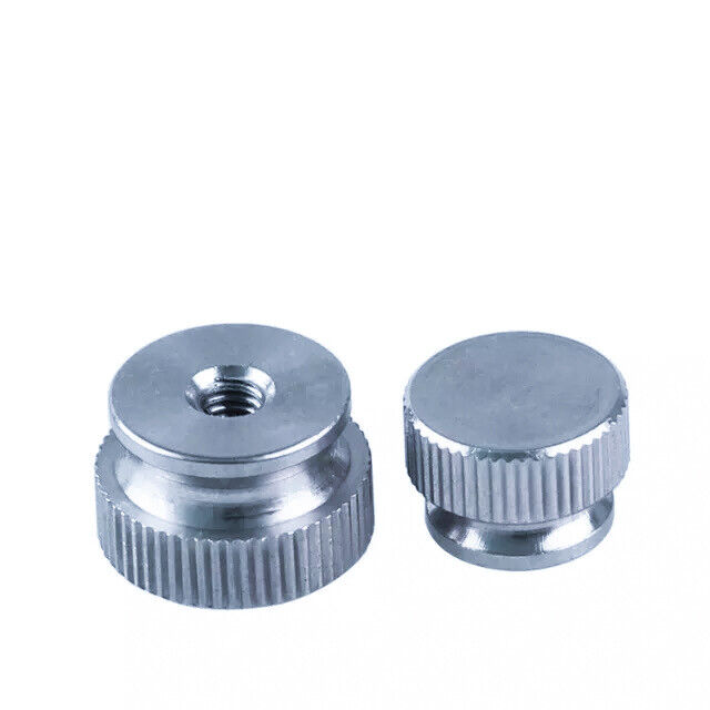 Steel Knurled Step Thumb Screw M5 8mm to 50mm - Zinc