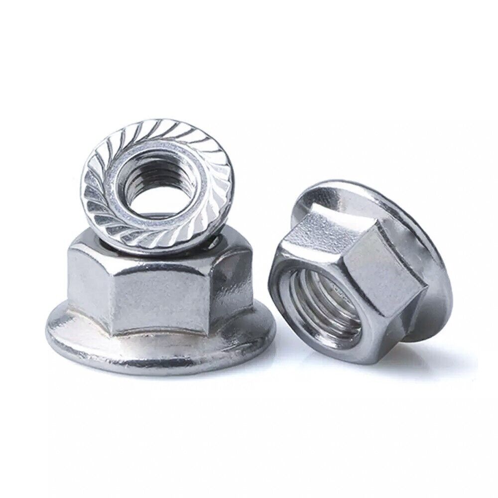 Serated Flanged Nuts M3-M8