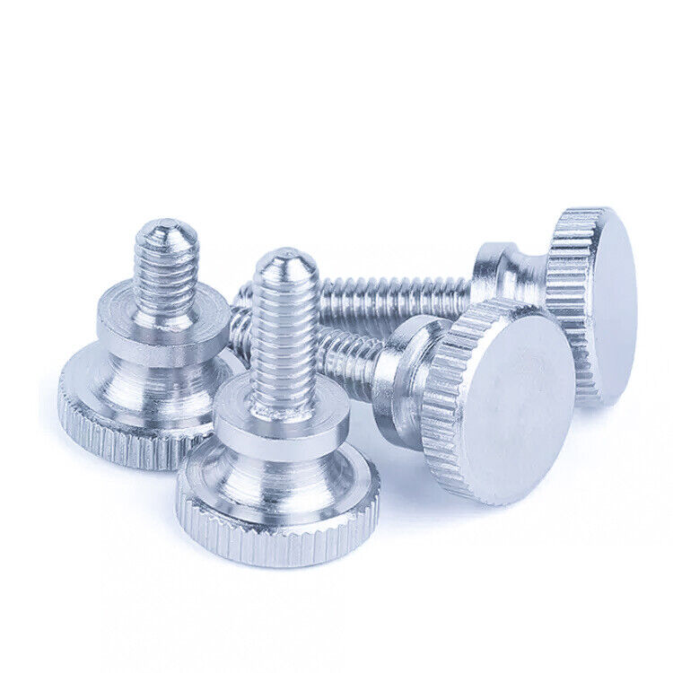 Steel Knurled Step Thumb Screw M4 6mm to 40mm - Zinc