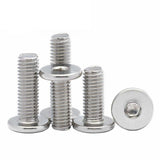 Low Profile Thin Head Stainless Steel Bolts Hex head 6-30mm - M3