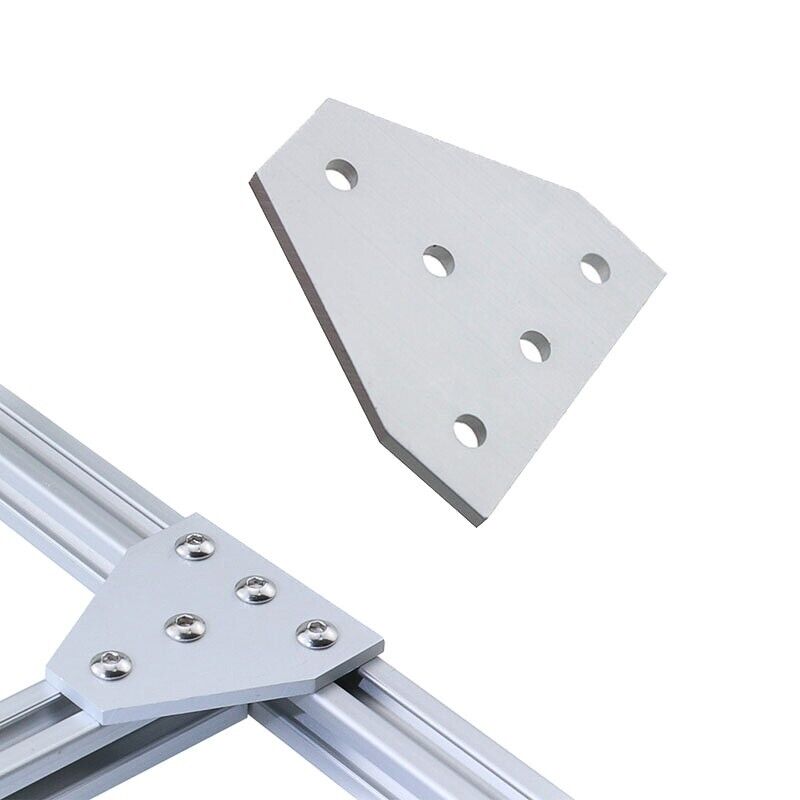 5 Hole T Joining Plate Corner Connector Bracket - Aluminum Profile 20 Series